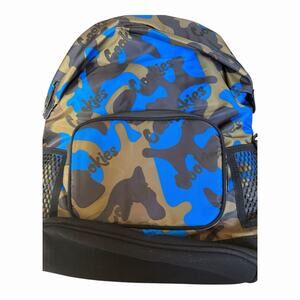 Cookies SF Luxe Smell Proof Luxe Satin Backpack Blue Camo NIP Functional Fashion